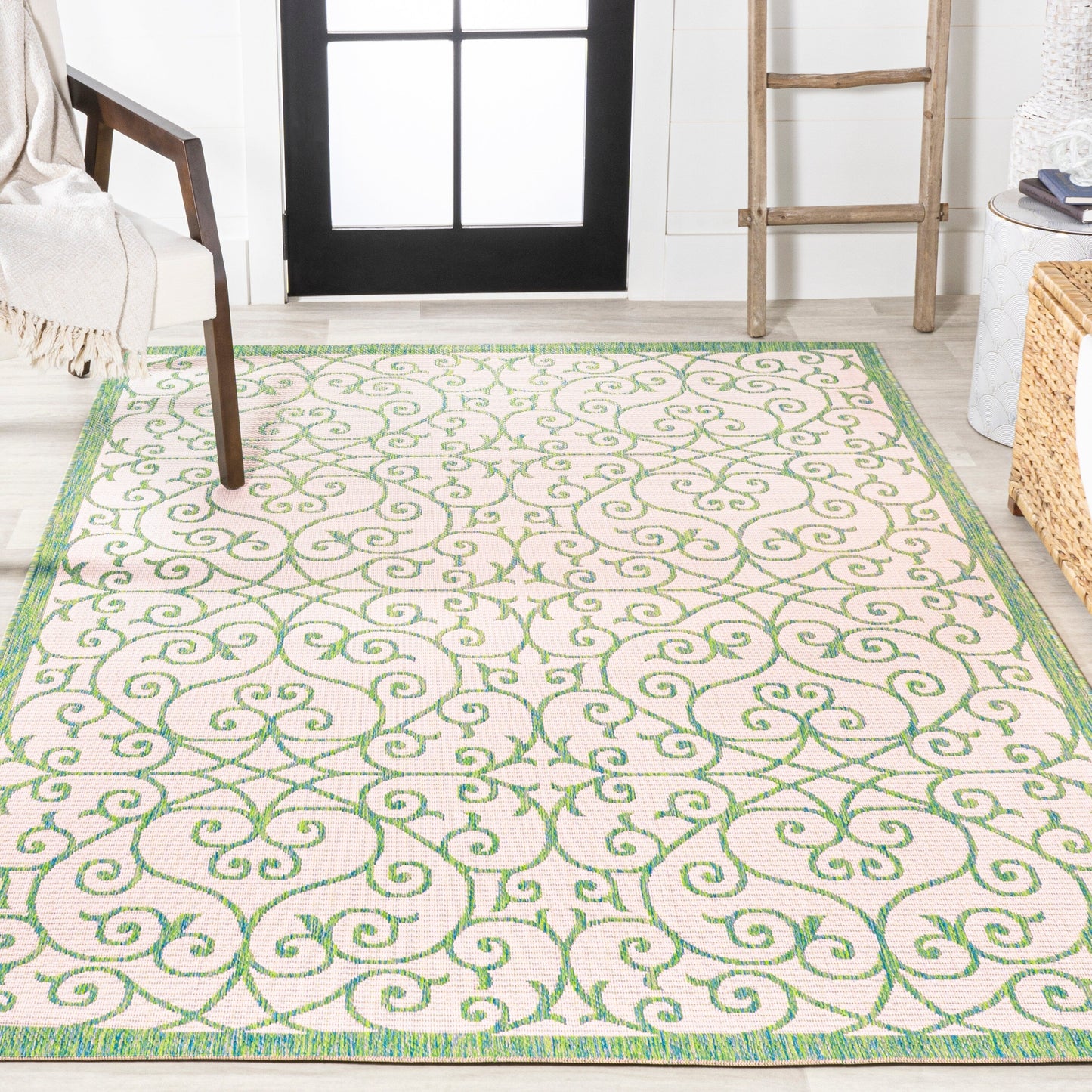 Tapis d'intérieur/extérieur texturé JONATHAN Y Ourika