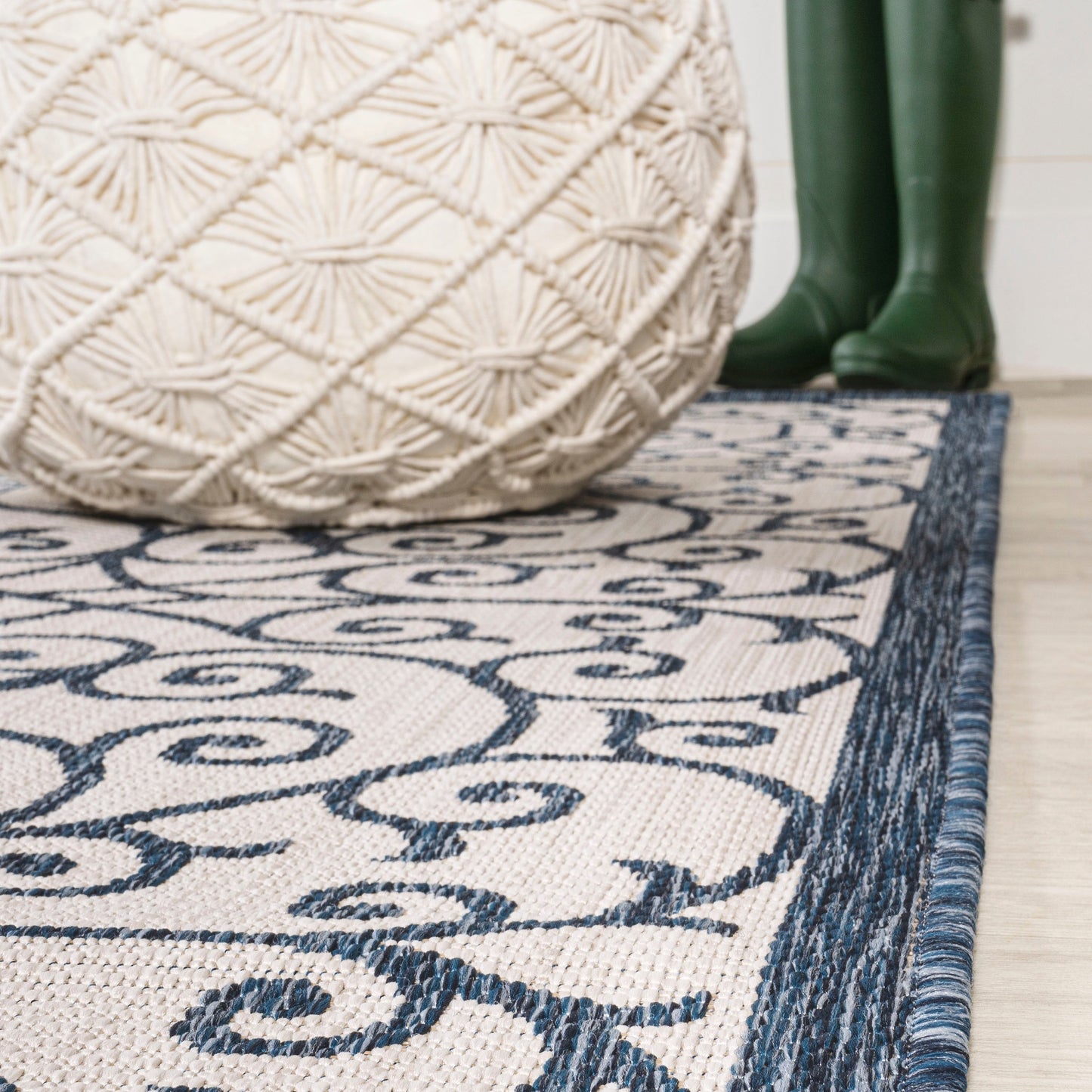 Tapis d'intérieur/extérieur texturé JONATHAN Y Ourika