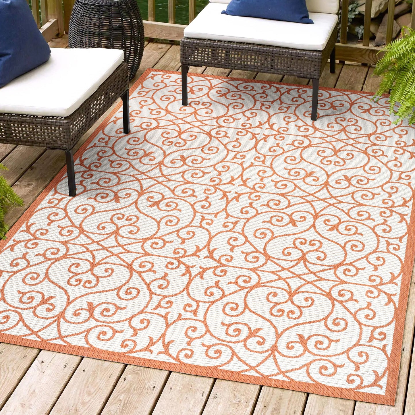 Tapis d'intérieur/extérieur texturé JONATHAN Y Ourika