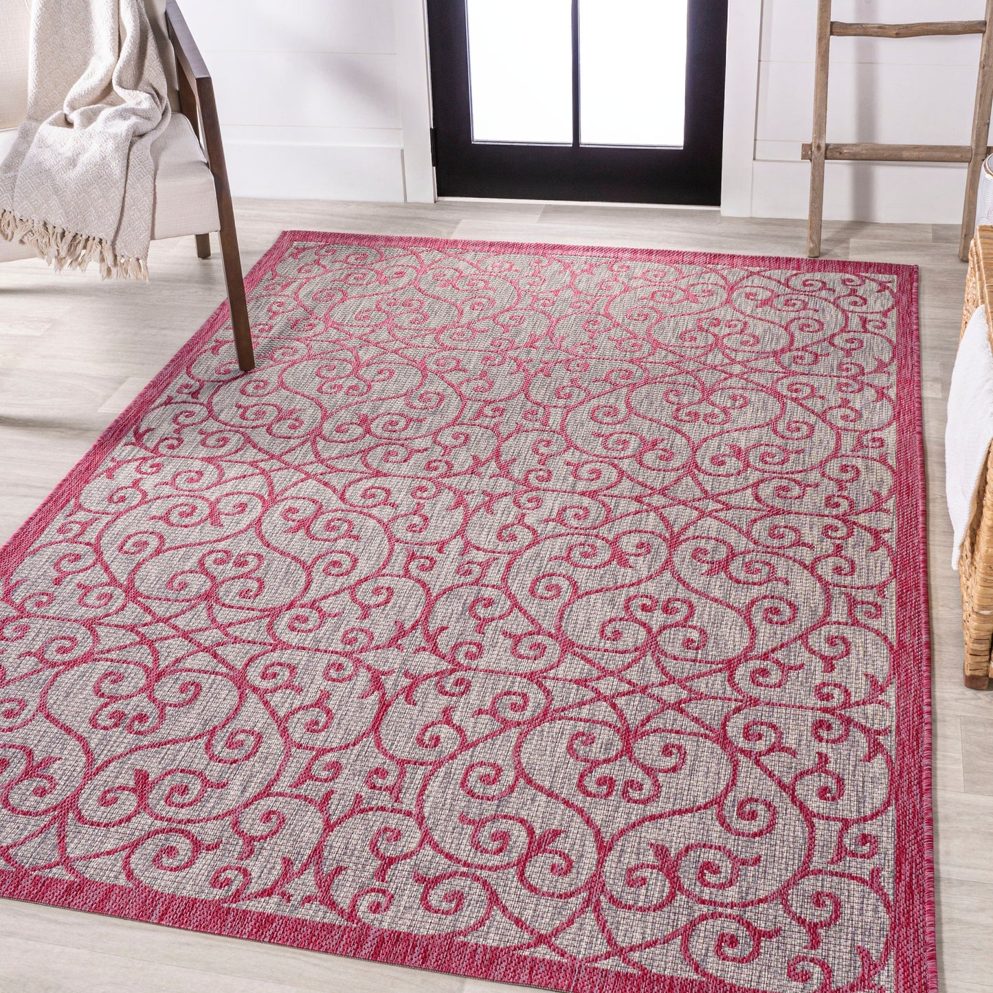 Tapis d'intérieur/extérieur texturé JONATHAN Y Ourika