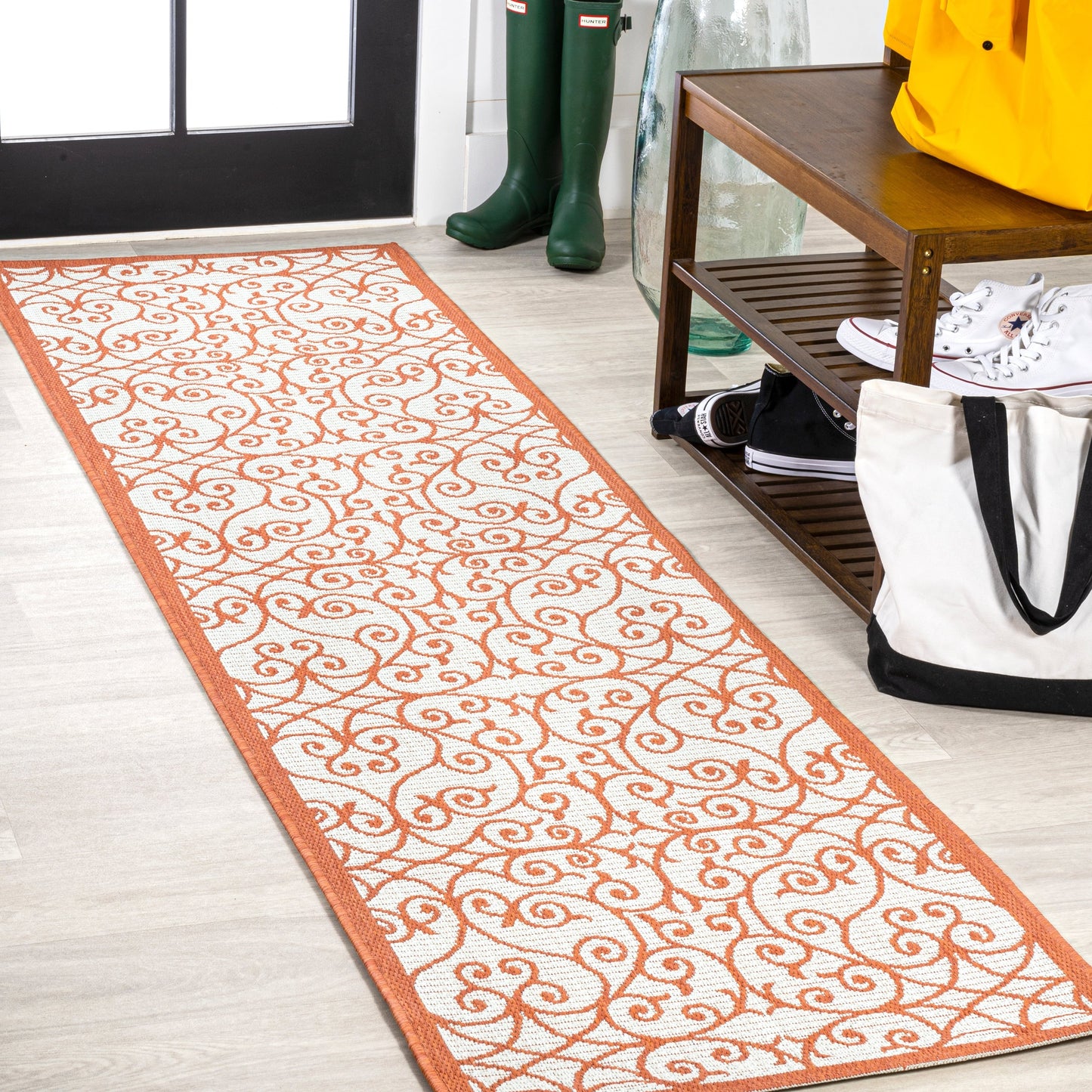 Tapis d'intérieur/extérieur texturé JONATHAN Y Ourika