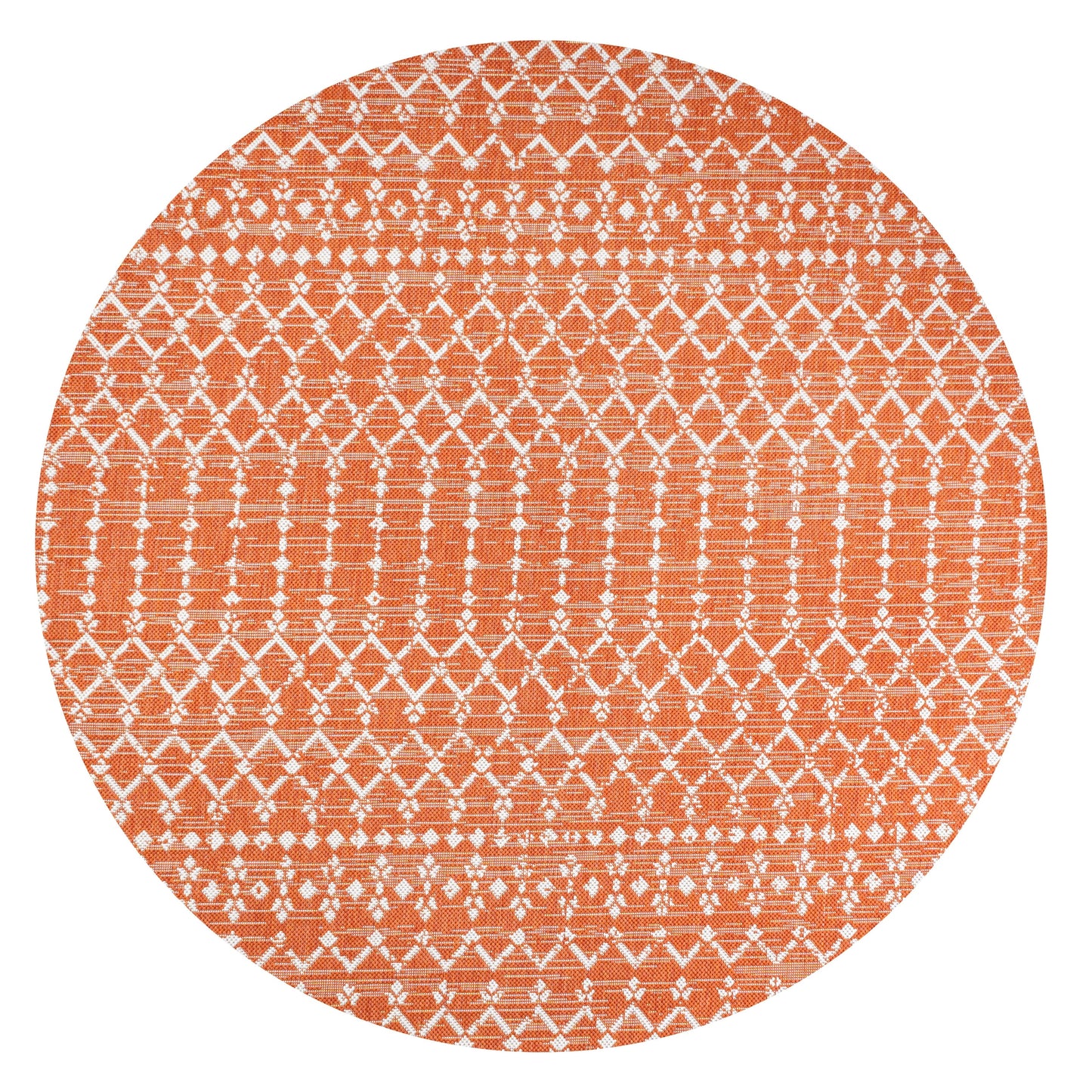 Tapis d'intérieur/extérieur à tissage géométrique marocain JONATHAN Y Trebol