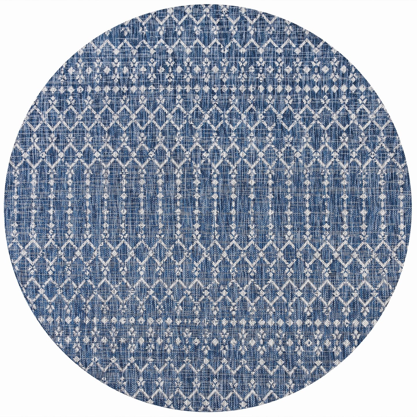 Tapis d'intérieur/extérieur à tissage géométrique marocain JONATHAN Y Trebol