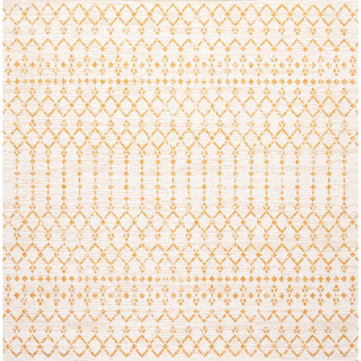 Tapis d'intérieur/extérieur à tissage géométrique marocain JONATHAN Y Trebol