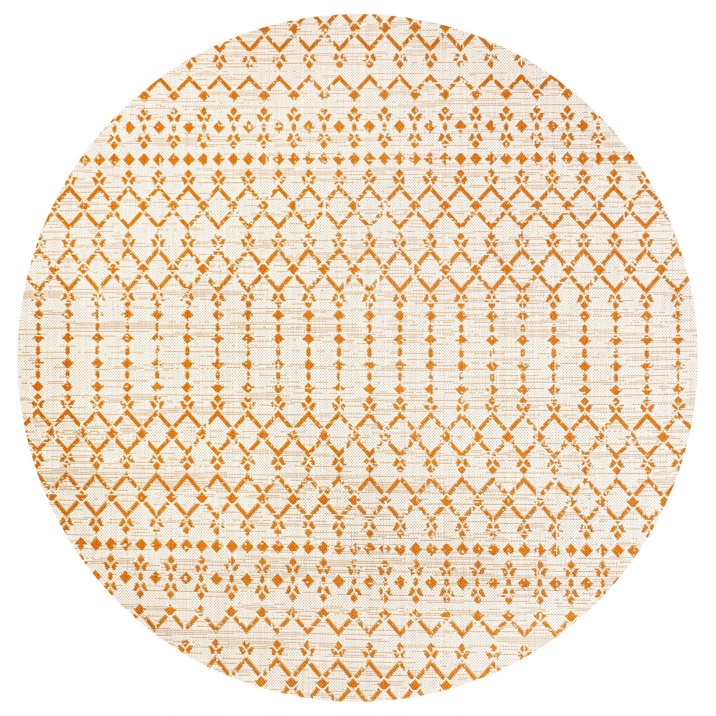 Tapis d'intérieur/extérieur à tissage géométrique marocain JONATHAN Y Trebol