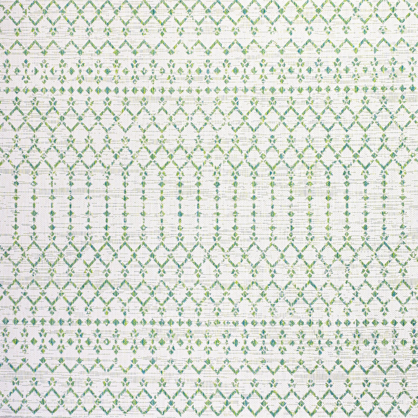 Tapis d'intérieur/extérieur à tissage géométrique marocain JONATHAN Y Trebol