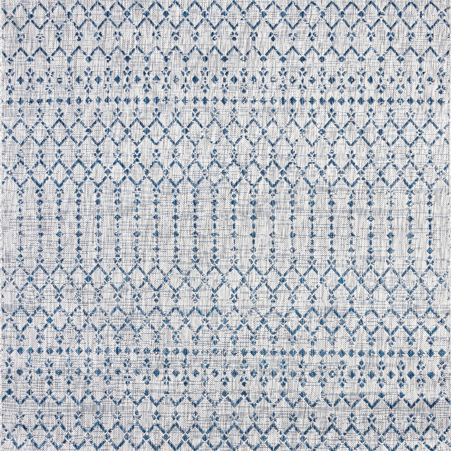 Tapis d'intérieur/extérieur à tissage géométrique marocain JONATHAN Y Trebol