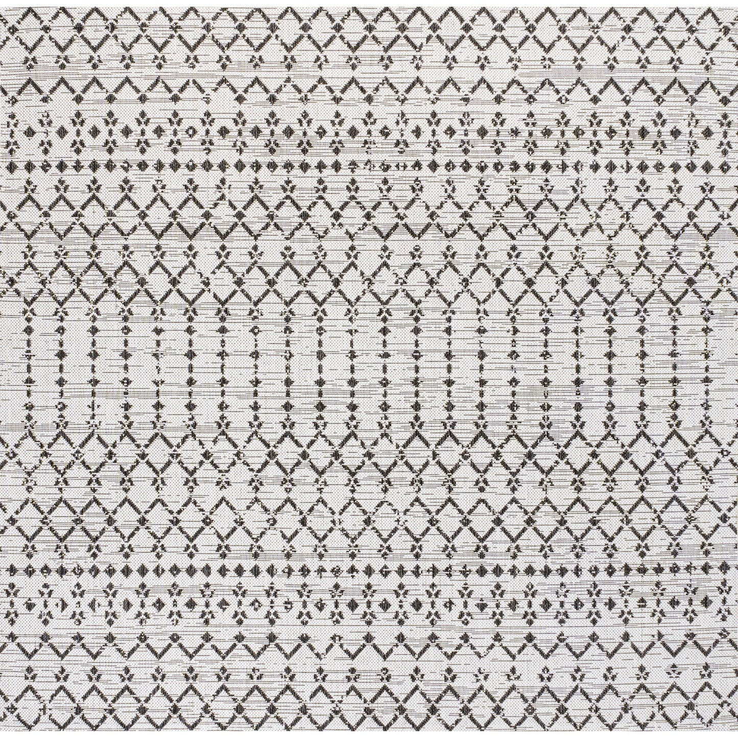 Tapis d'intérieur/extérieur à tissage géométrique marocain JONATHAN Y Trebol