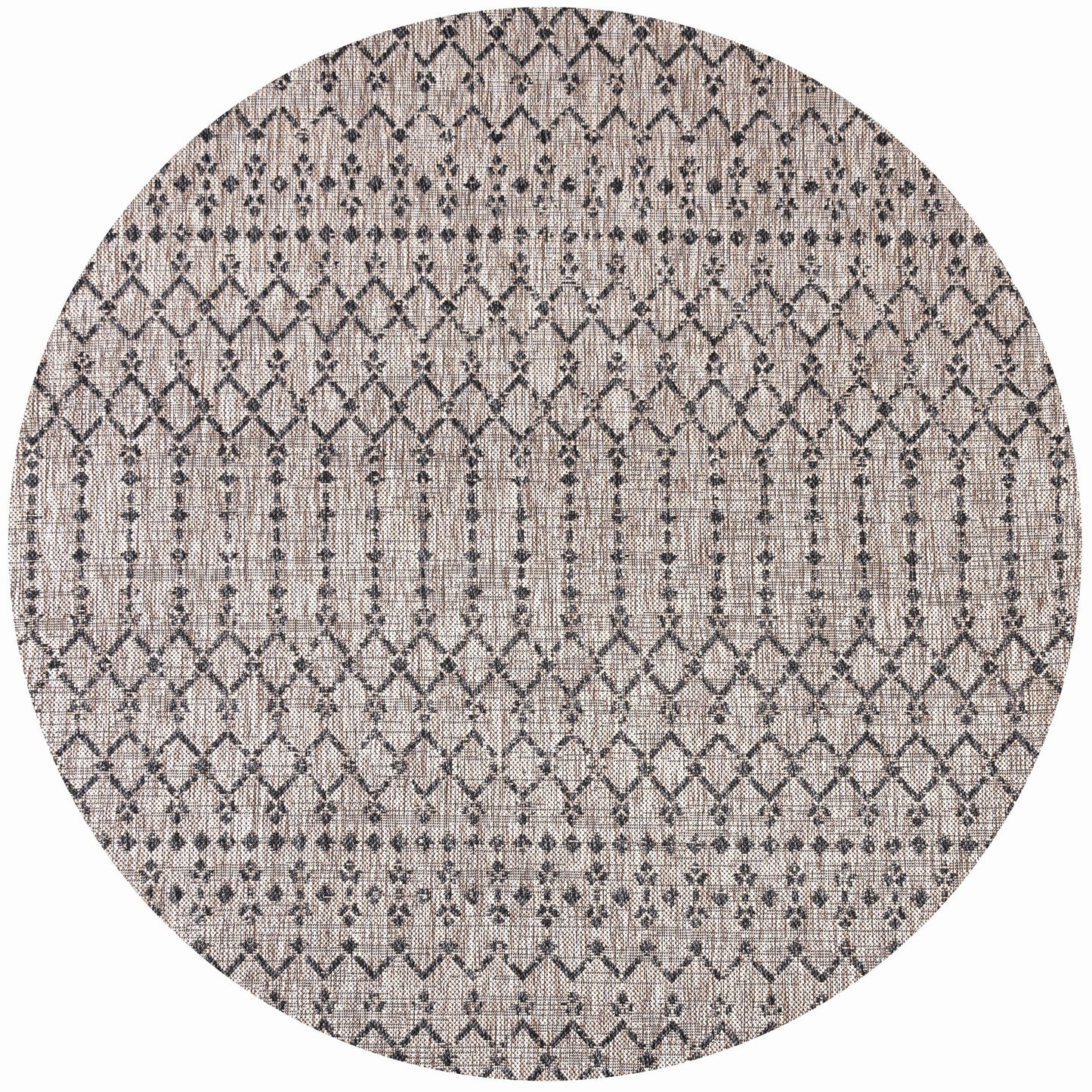 Tapis d'intérieur/extérieur à tissage géométrique marocain JONATHAN Y Trebol