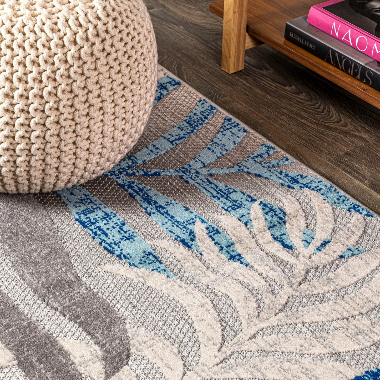 Tapis d'intérieur/extérieur à feuilles de palmier JONATHAN Y Aydin