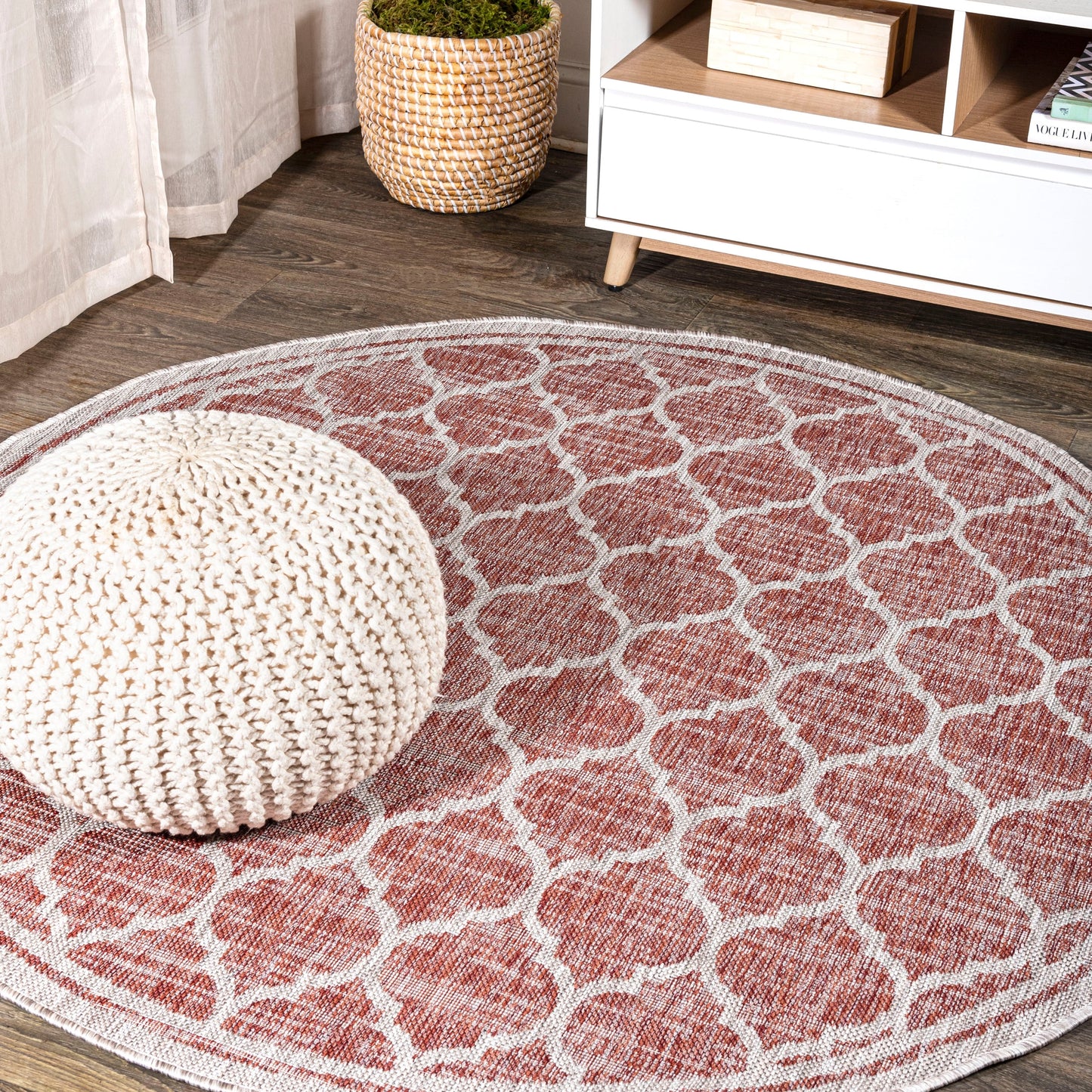 Tapis d'intérieur/extérieur texturé JONATHAN Y Zinnia