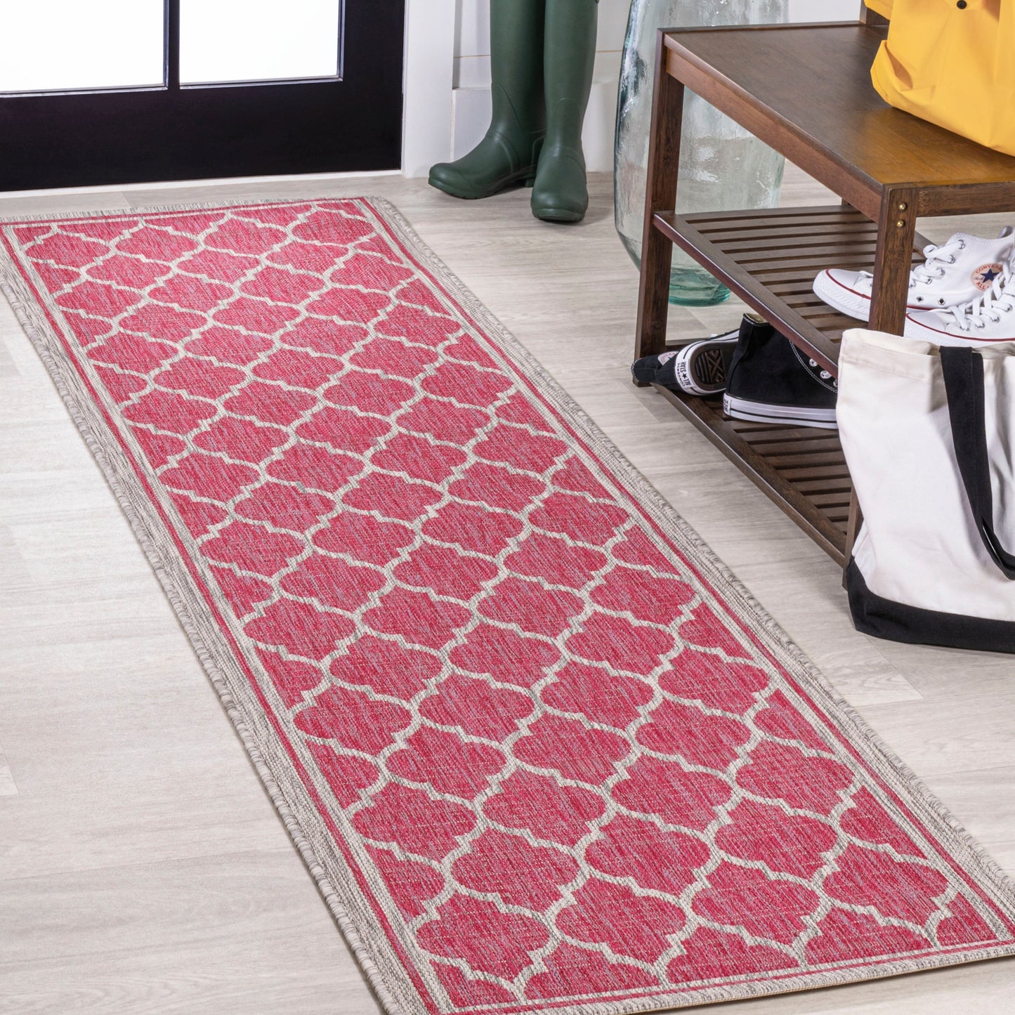 Tapis d'intérieur/extérieur texturé JONATHAN Y Zinnia