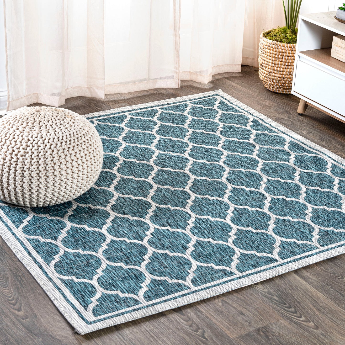 Tapis d'intérieur/extérieur texturé JONATHAN Y Zinnia