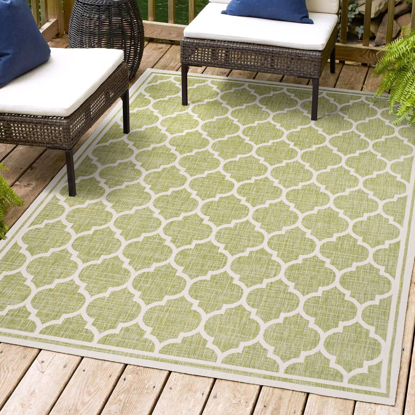 Tapis d'intérieur/extérieur texturé JONATHAN Y Zinnia