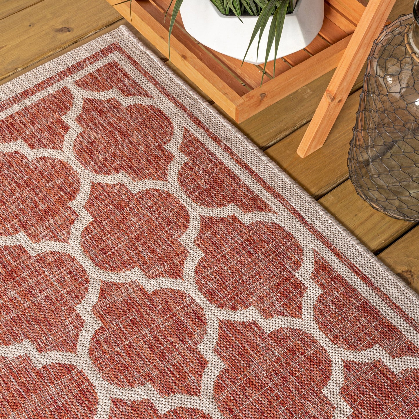 Tapis d'intérieur/extérieur texturé JONATHAN Y Zinnia