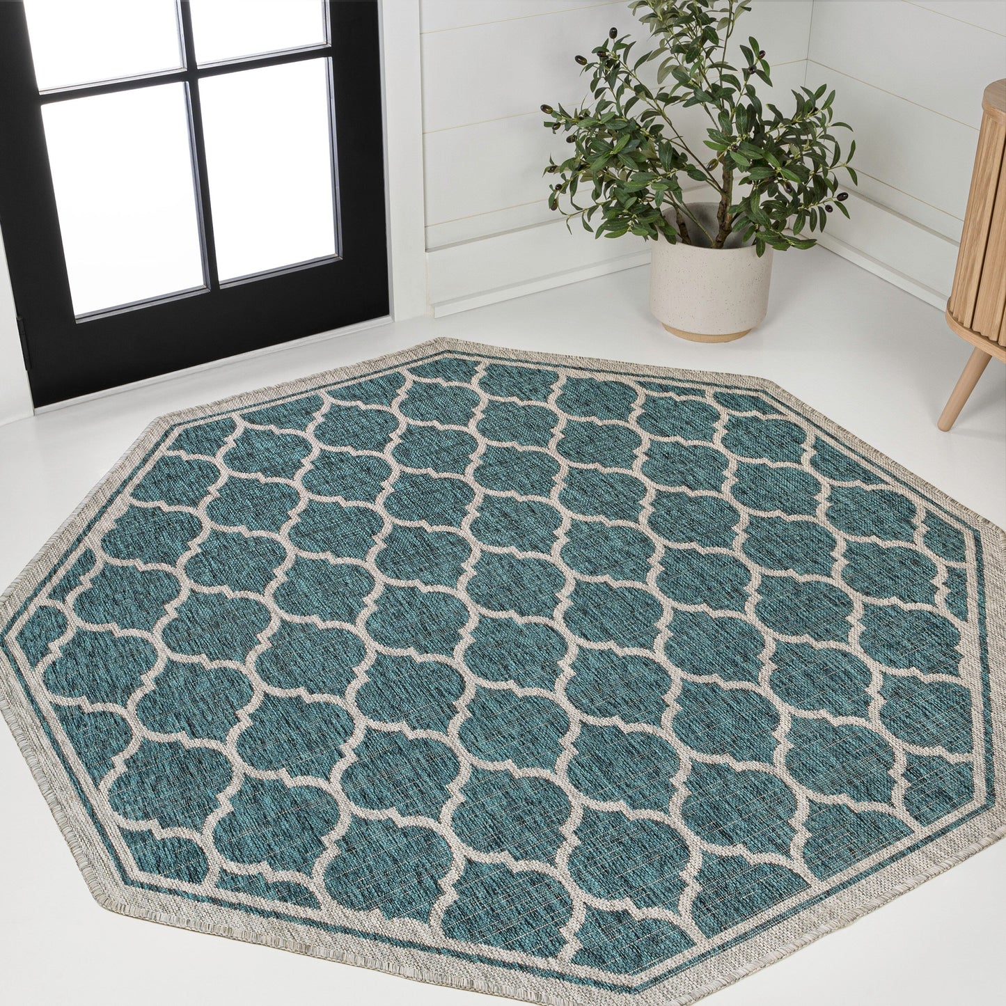 Tapis d'intérieur/extérieur texturé JONATHAN Y Zinnia