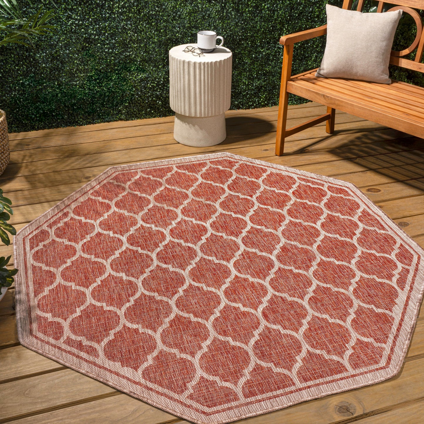Tapis d'intérieur/extérieur texturé JONATHAN Y Zinnia