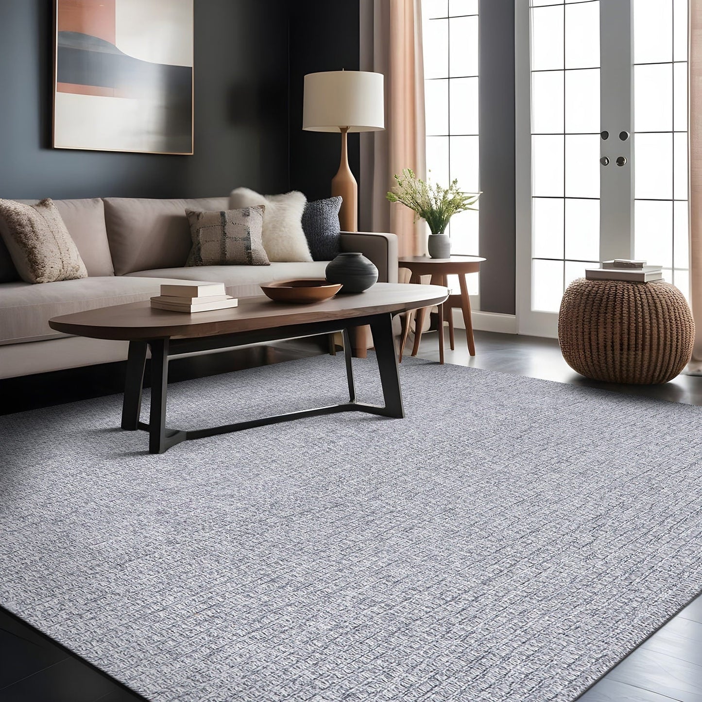 Tapis Beverly Rug en jute facile à nettoyer et ne perd pas ses poils