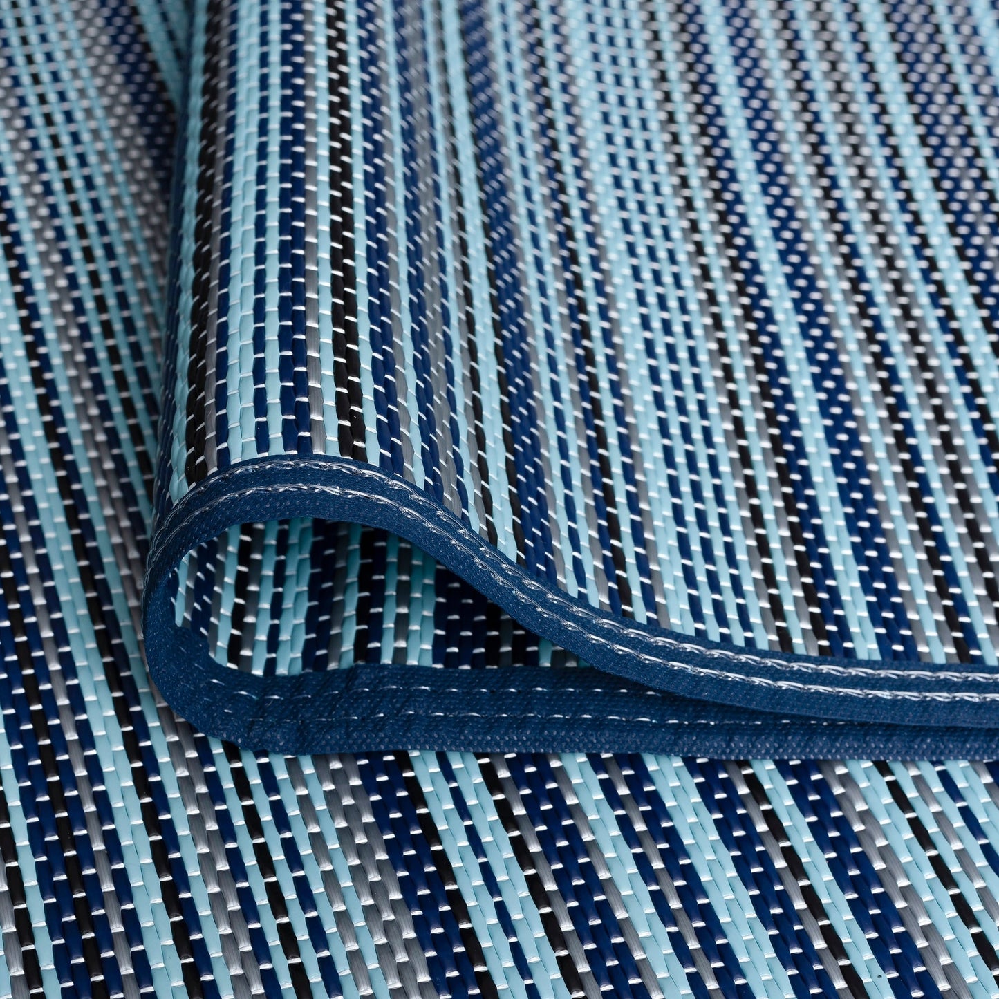 Tapis d'intérieur et d'extérieur à rayures de plage Lalune