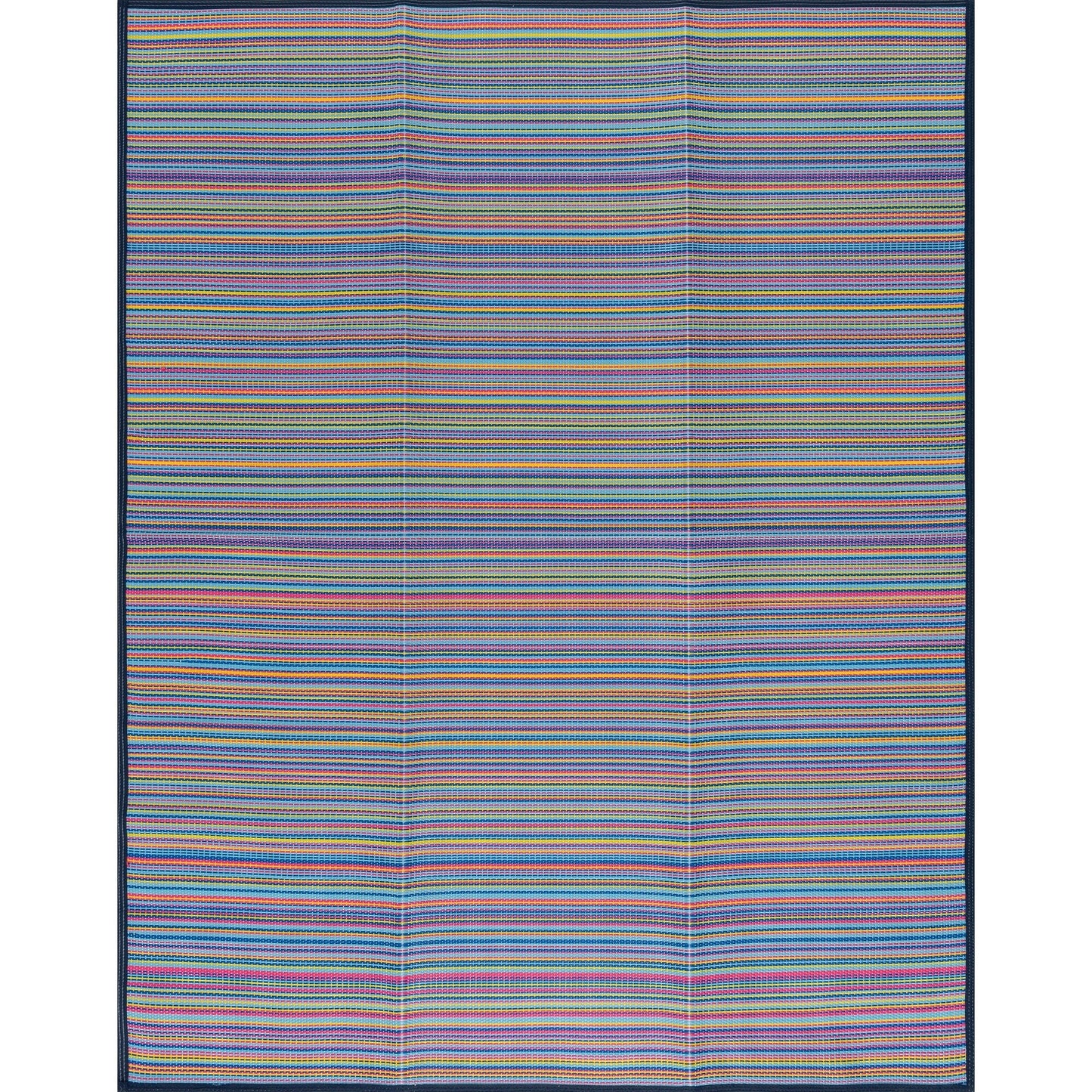 Tapis d'intérieur et d'extérieur à rayures de plage Lalune