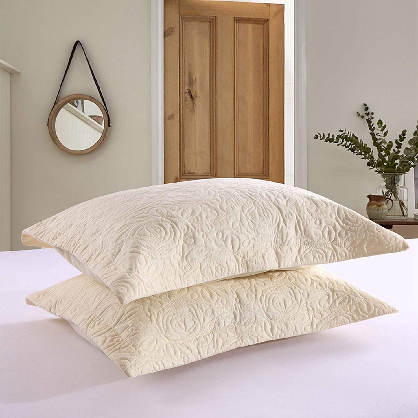 Housse de coussin brodée Porch & Den Manor (lot de 2)