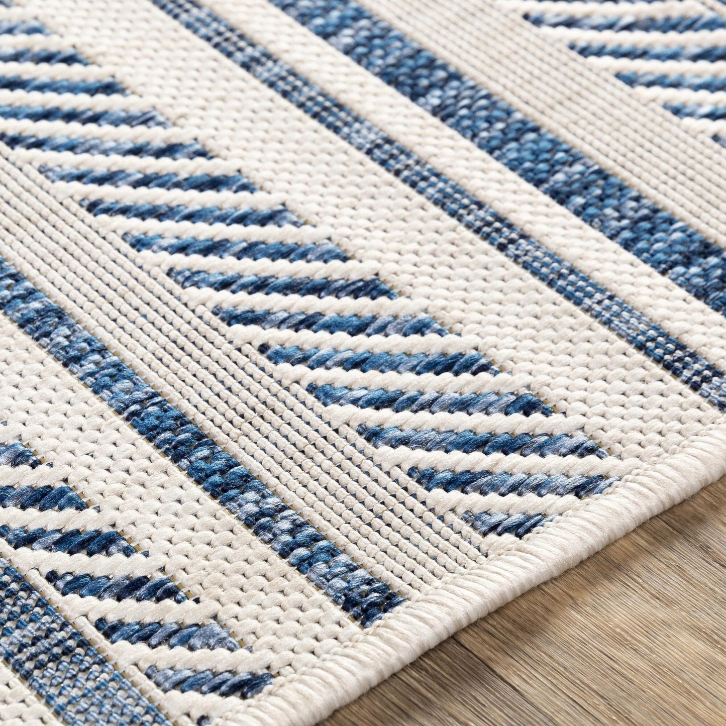 Tapis d'extérieur à rayures bohèmes Livabliss Eagean
