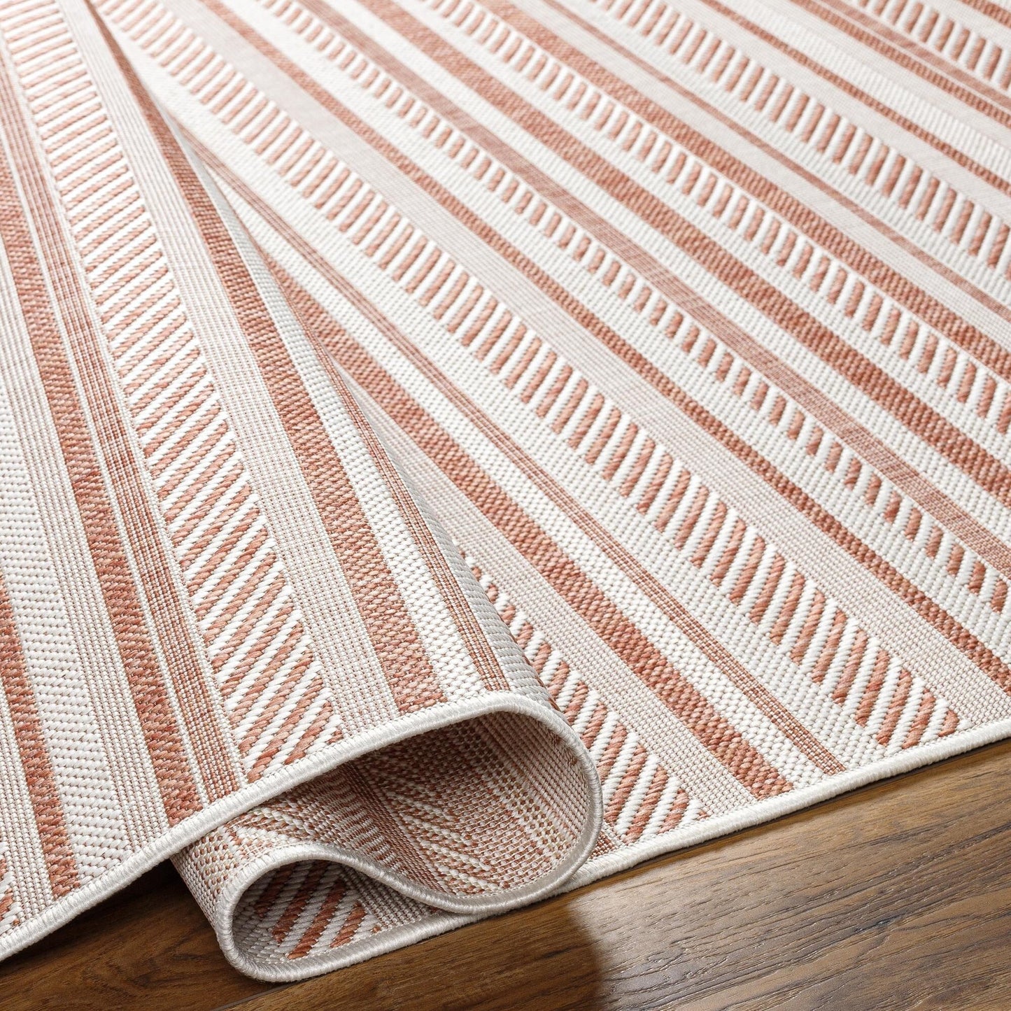 Tapis d'extérieur à rayures bohèmes Livabliss Eagean
