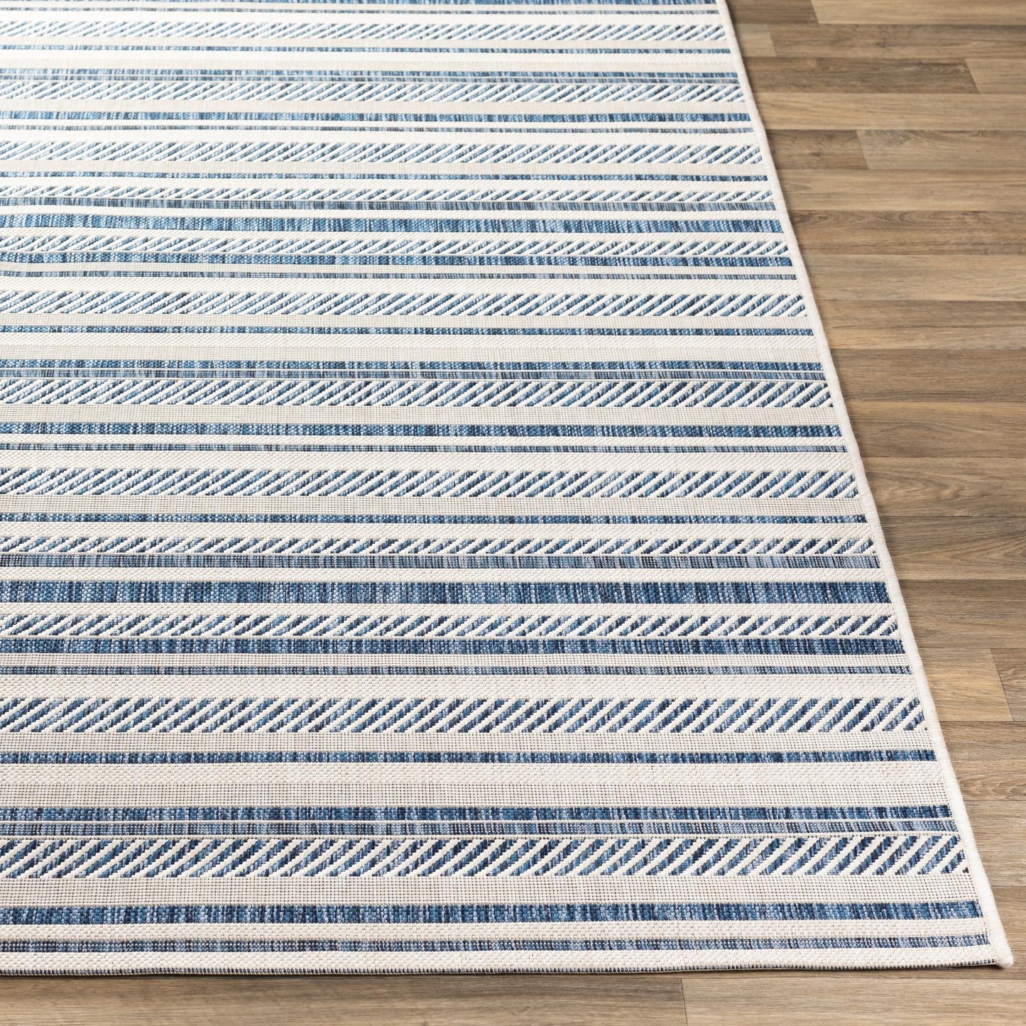 Tapis d'extérieur à rayures bohèmes Livabliss Eagean
