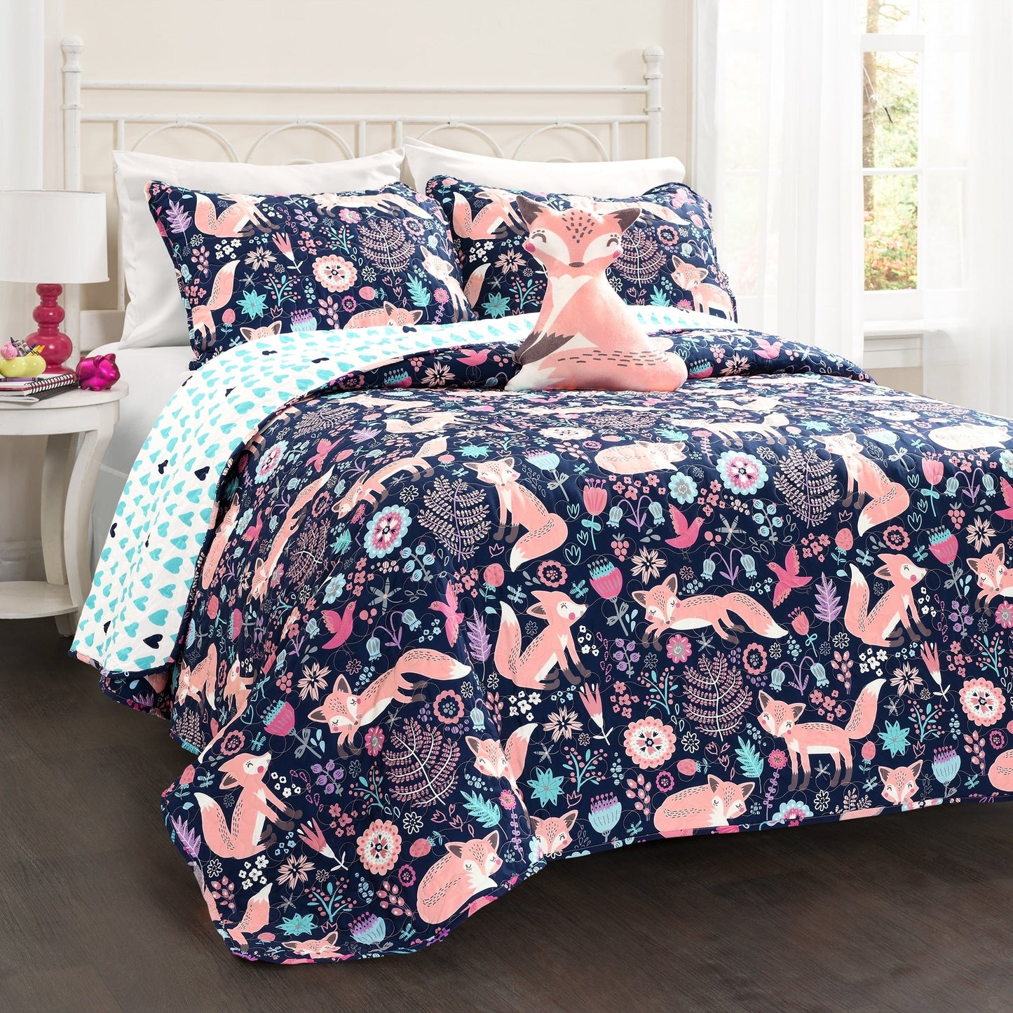 Ensemble de courtepointe 4 pièces Lush Decor Pixie Fox