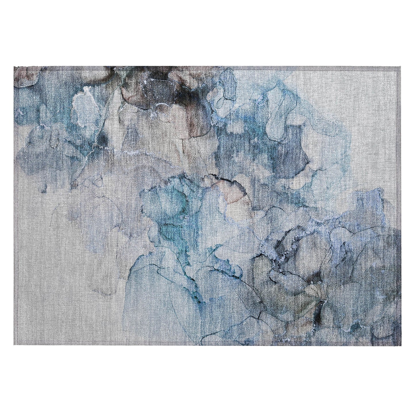 Tapis Chantille abstrait lavable en machine pour intérieur/extérieur