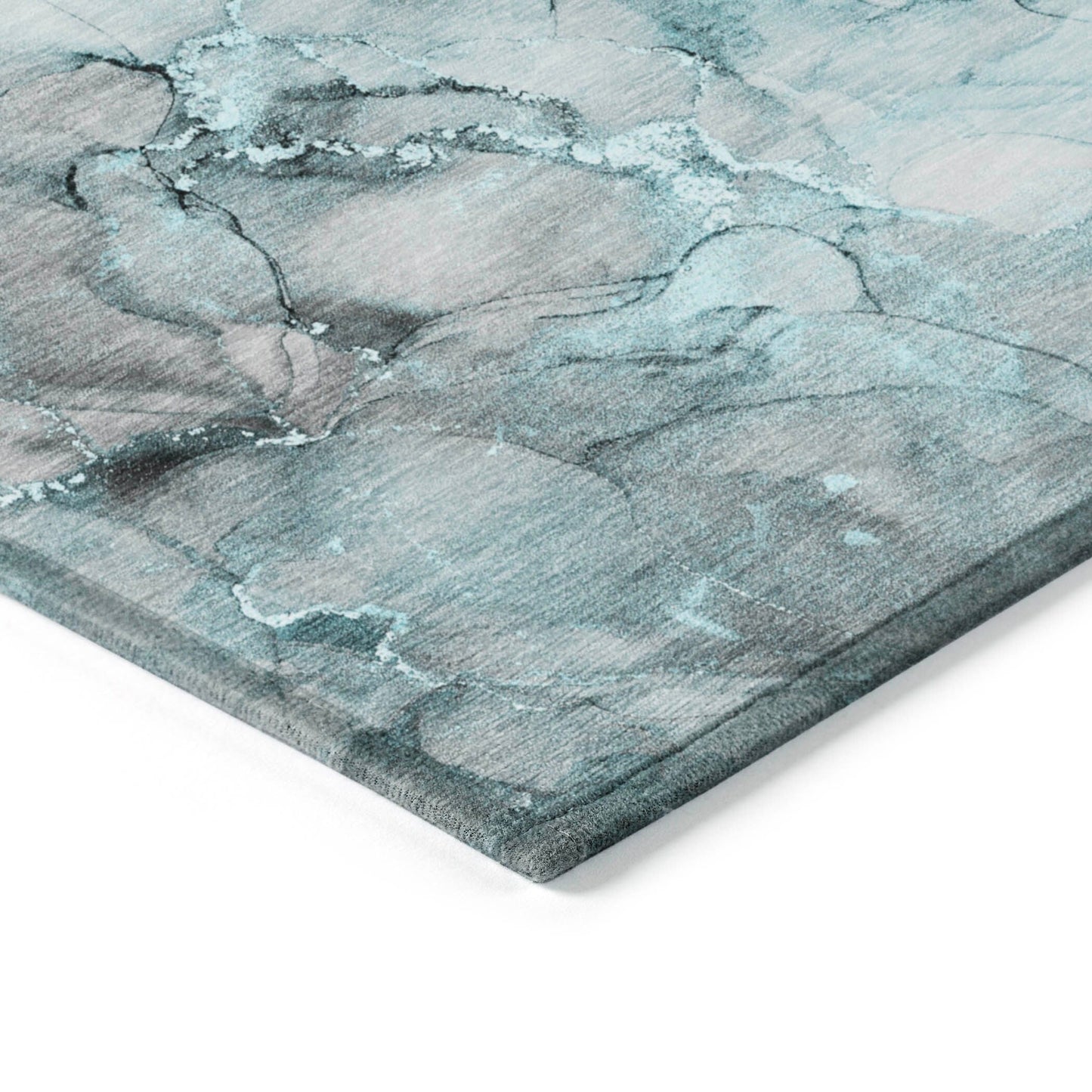 Tapis Chantille abstrait lavable en machine pour intérieur/extérieur