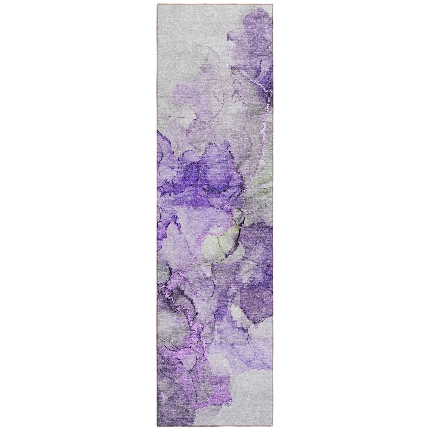 Tapis Chantille abstrait lavable en machine pour intérieur/extérieur