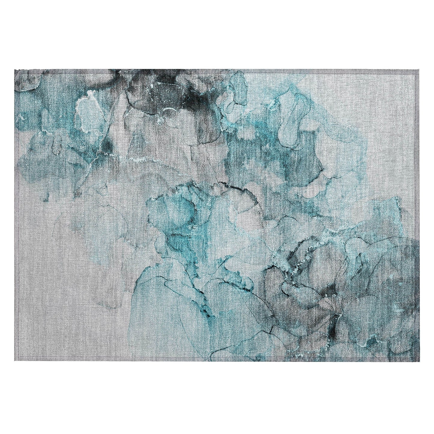 Tapis Chantille abstrait lavable en machine pour intérieur/extérieur