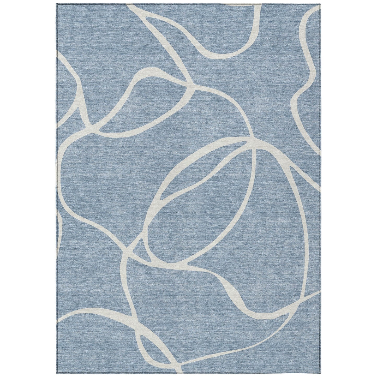 Tapis Chantille moderne abstrait lavable en machine pour intérieur/extérieur