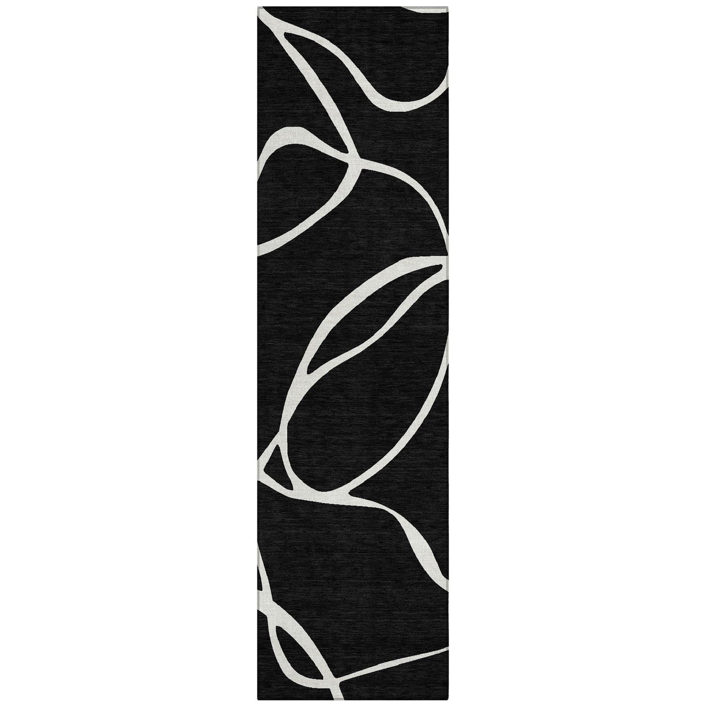 Tapis Chantille moderne abstrait lavable en machine pour intérieur/extérieur