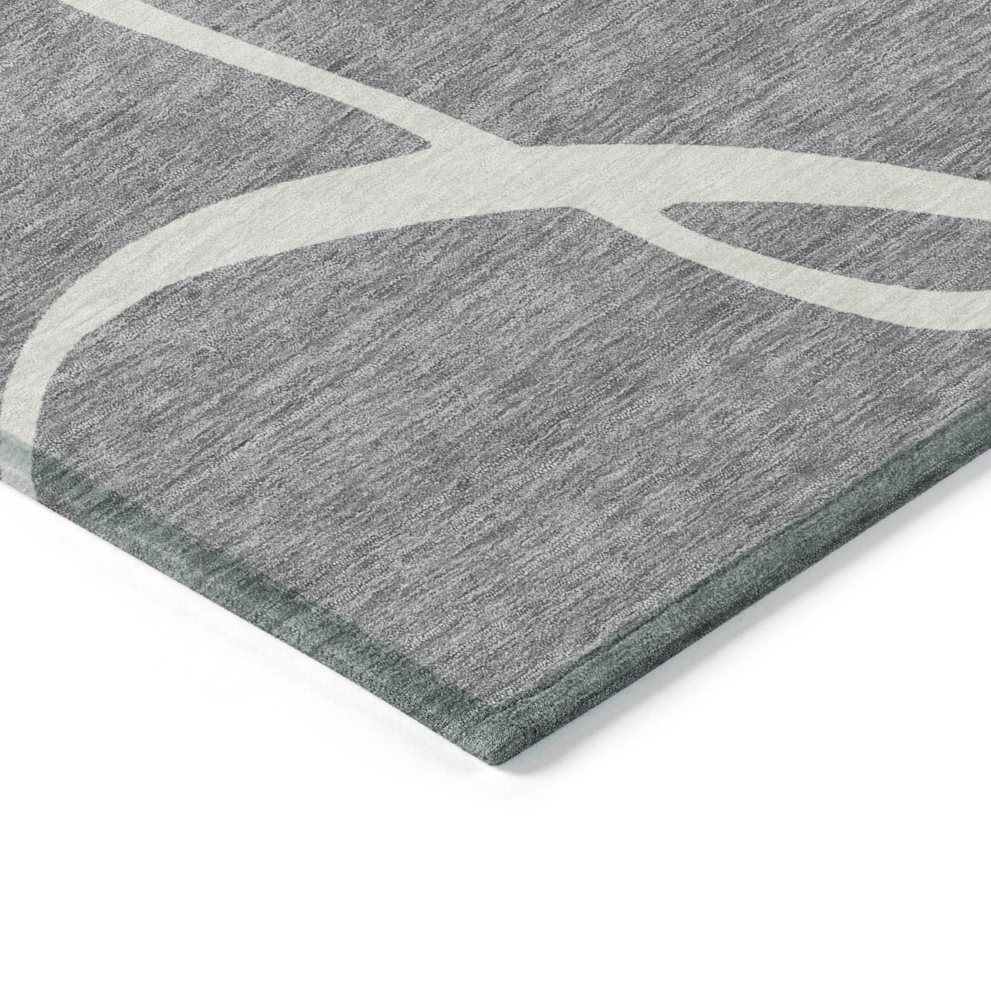 Tapis Chantille moderne abstrait lavable en machine pour intérieur/extérieur