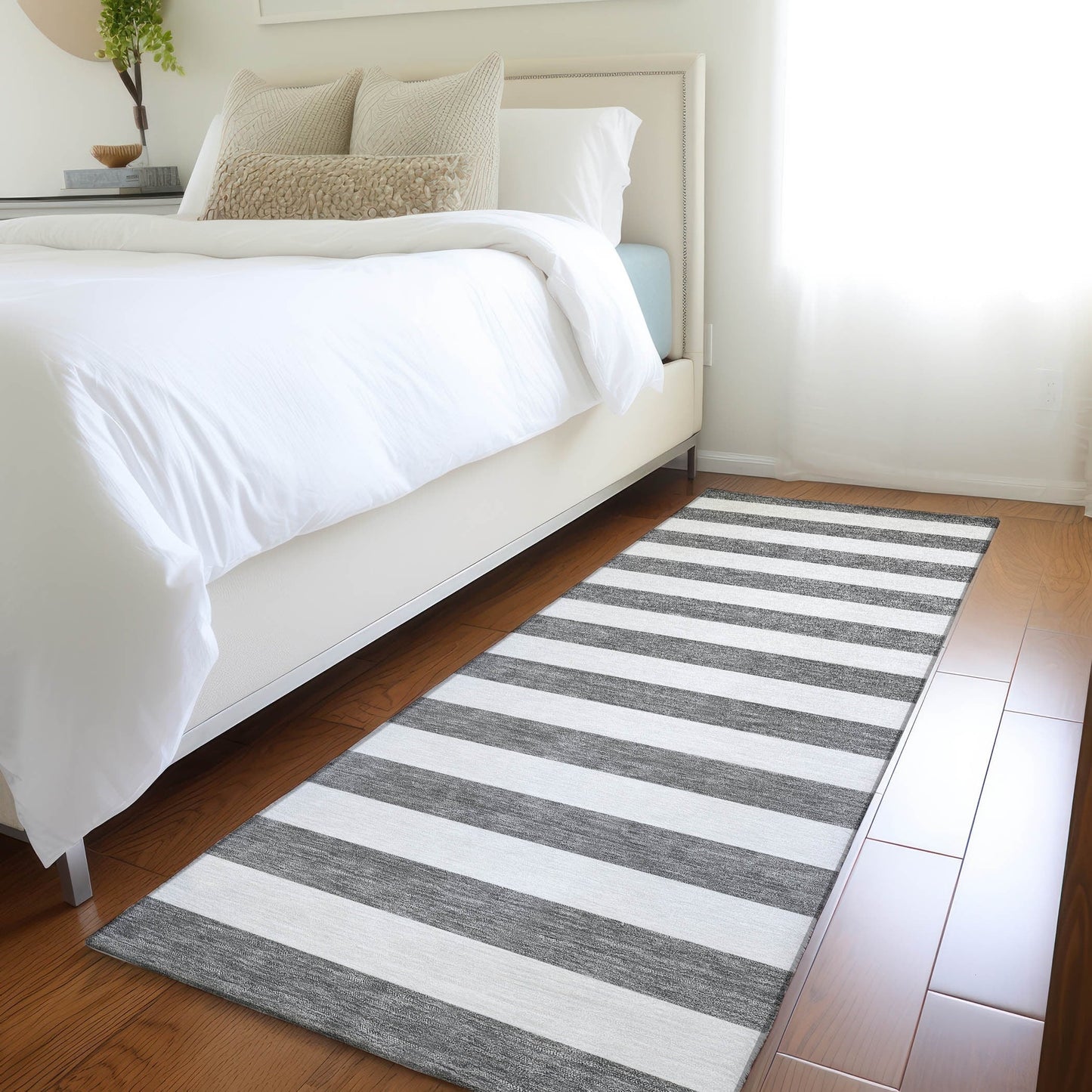 Tapis Chantille à rayures Cabana lavable en machine pour intérieur/extérieur