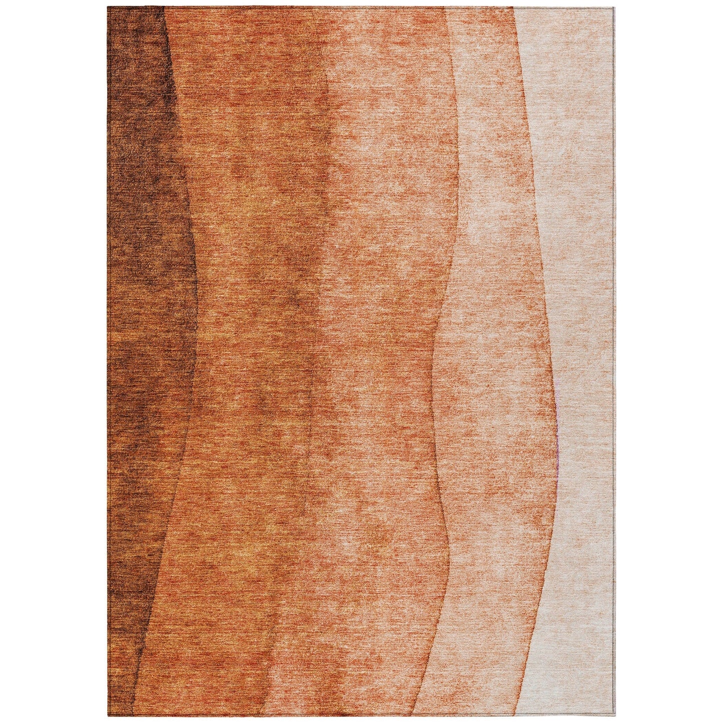 Tapis Chantille contemporain ombré lavable en machine pour intérieur/extérieur