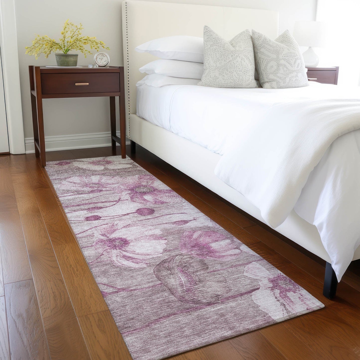 Tapis floral moderne Chantille lavable en machine pour intérieur/extérieur