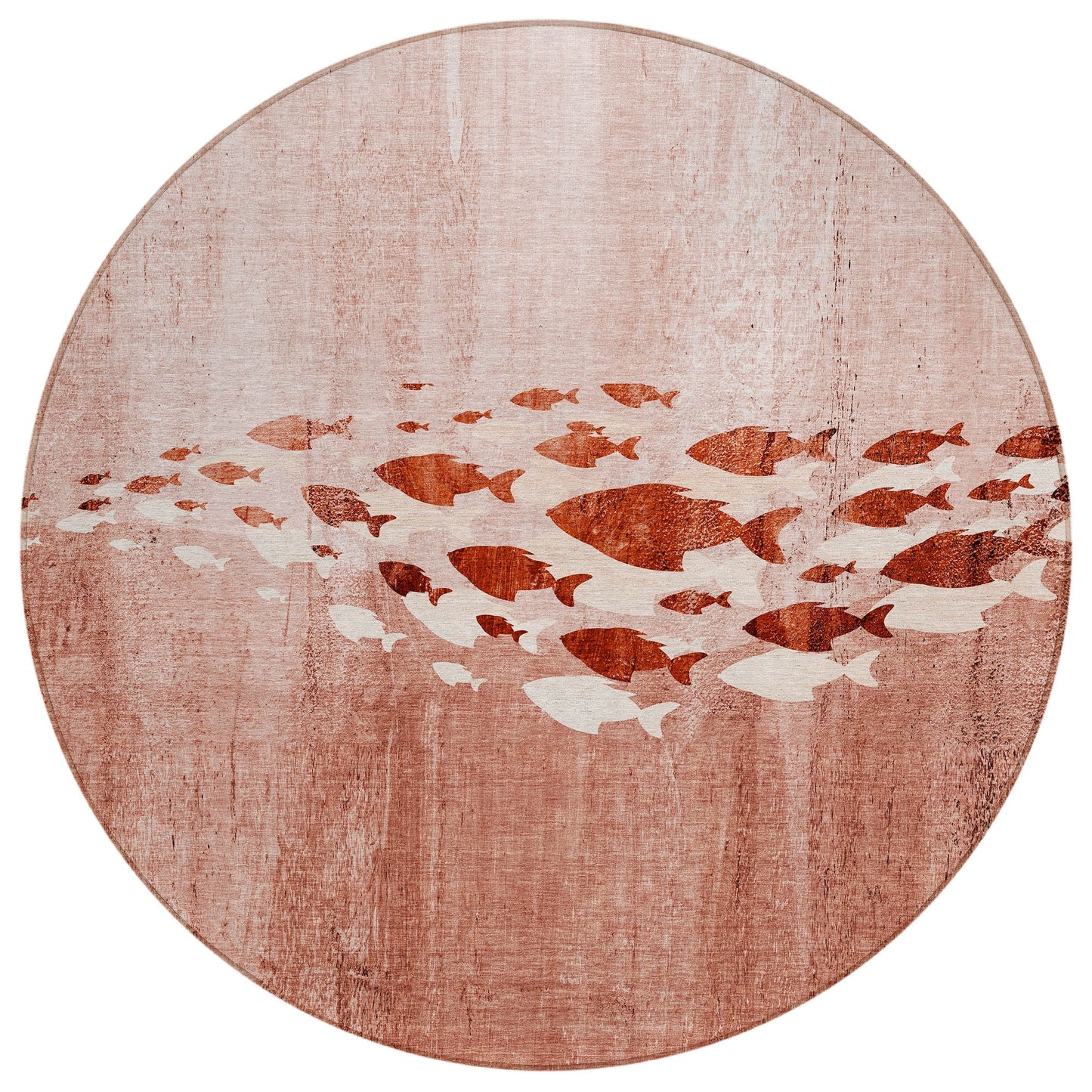 Tapis Chantille moderne Sea Life lavable en machine pour intérieur/extérieur