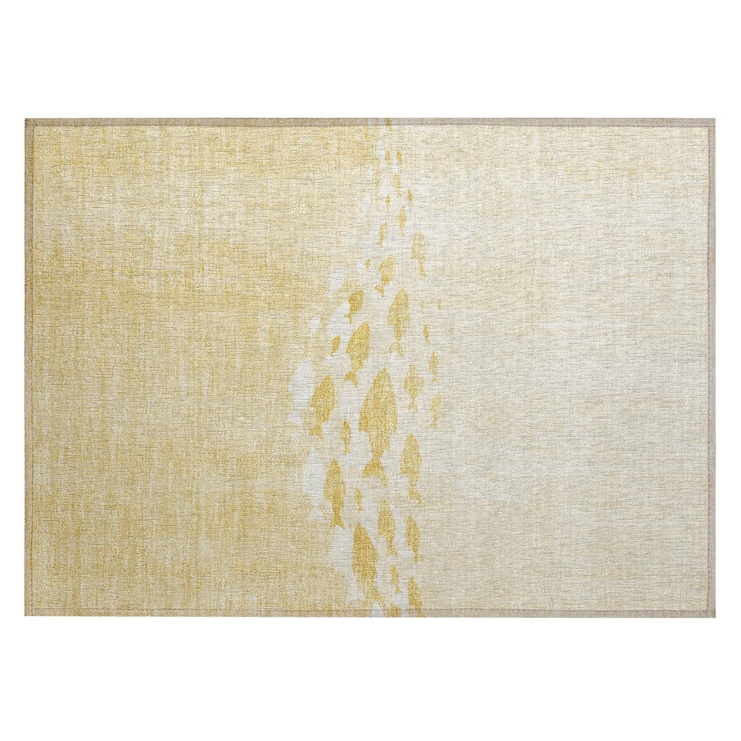 Tapis Chantille moderne Sea Life lavable en machine pour intérieur/extérieur
