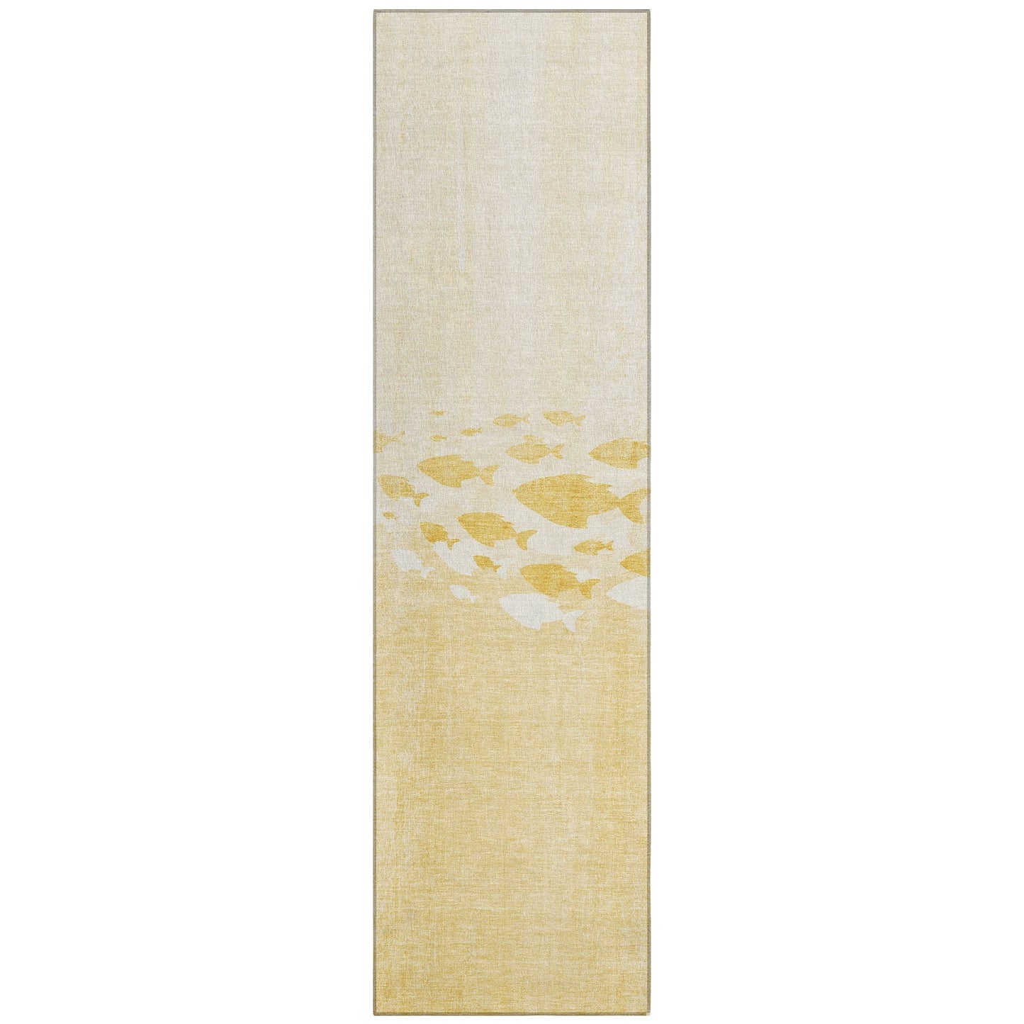 Tapis Chantille moderne Sea Life lavable en machine pour intérieur/extérieur