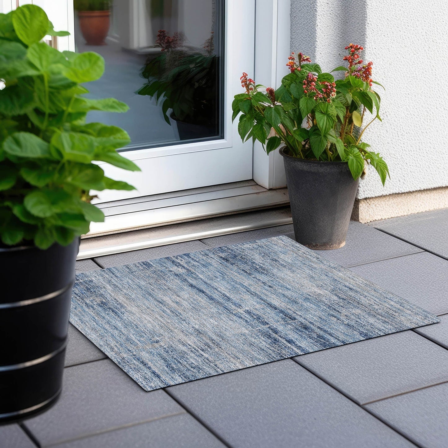 Tapis Chantille Ombre uni lavable en machine pour intérieur/extérieur