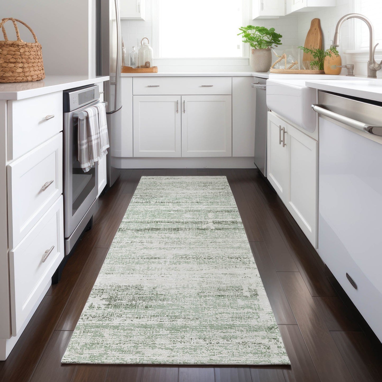 Tapis Chantille Ombre uni lavable en machine pour intérieur/extérieur
