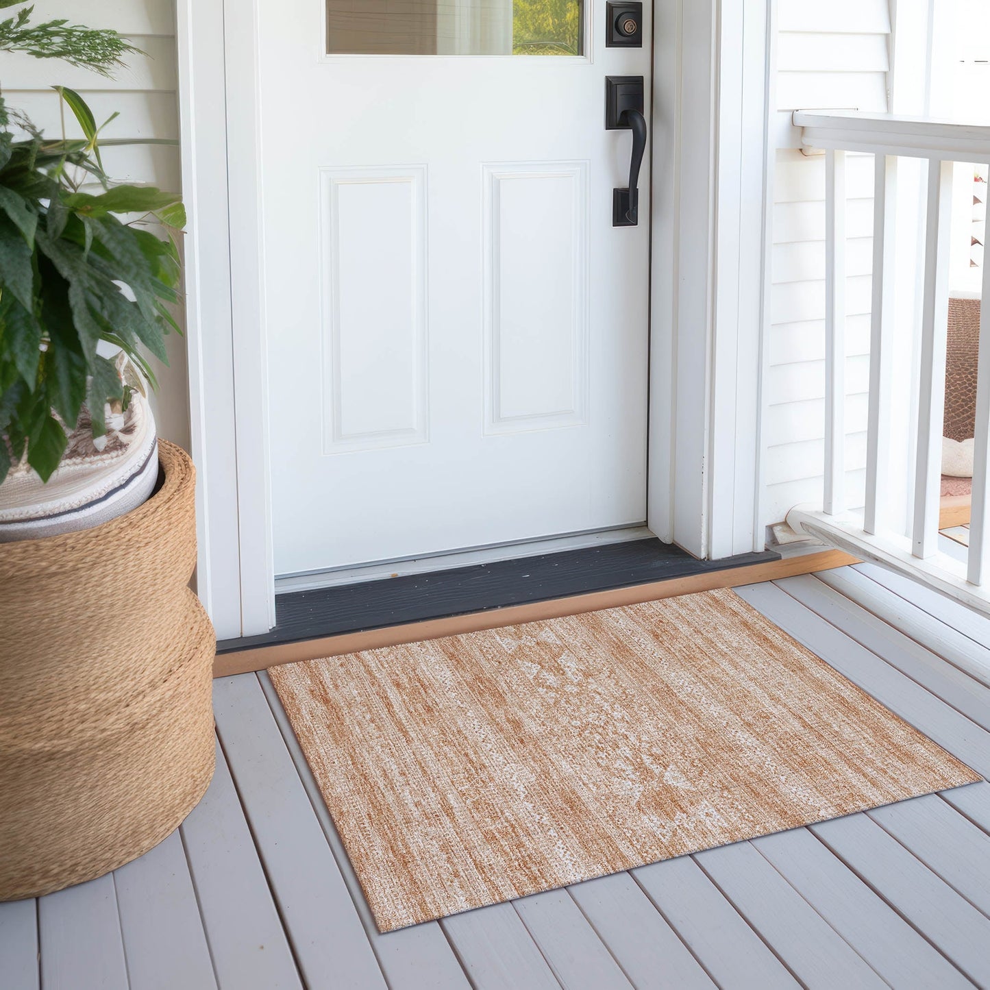 Tapis Chantille Tribal Boho lavable en machine pour intérieur/extérieur