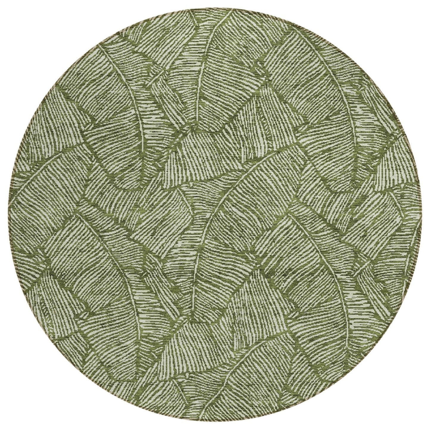 Tapis Chantille Tropical Palm lavable en machine pour intérieur/extérieur