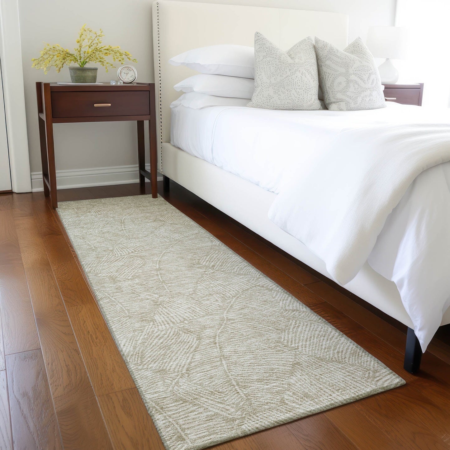 Tapis Chantille Tropical Palm lavable en machine pour intérieur/extérieur