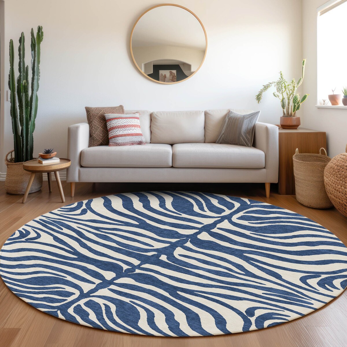 Tapis Chantille moderne à imprimé animal, lavable en machine, pour intérieur et extérieur