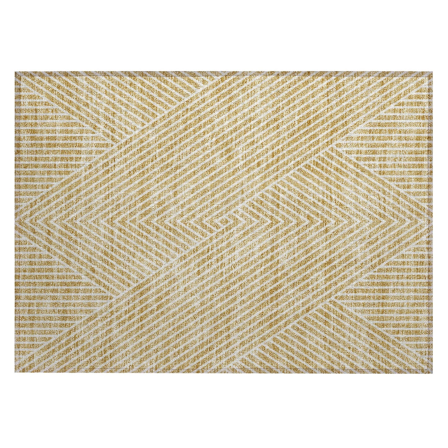 Tapis moderne Geo Chantille lavable en machine pour intérieur/extérieur