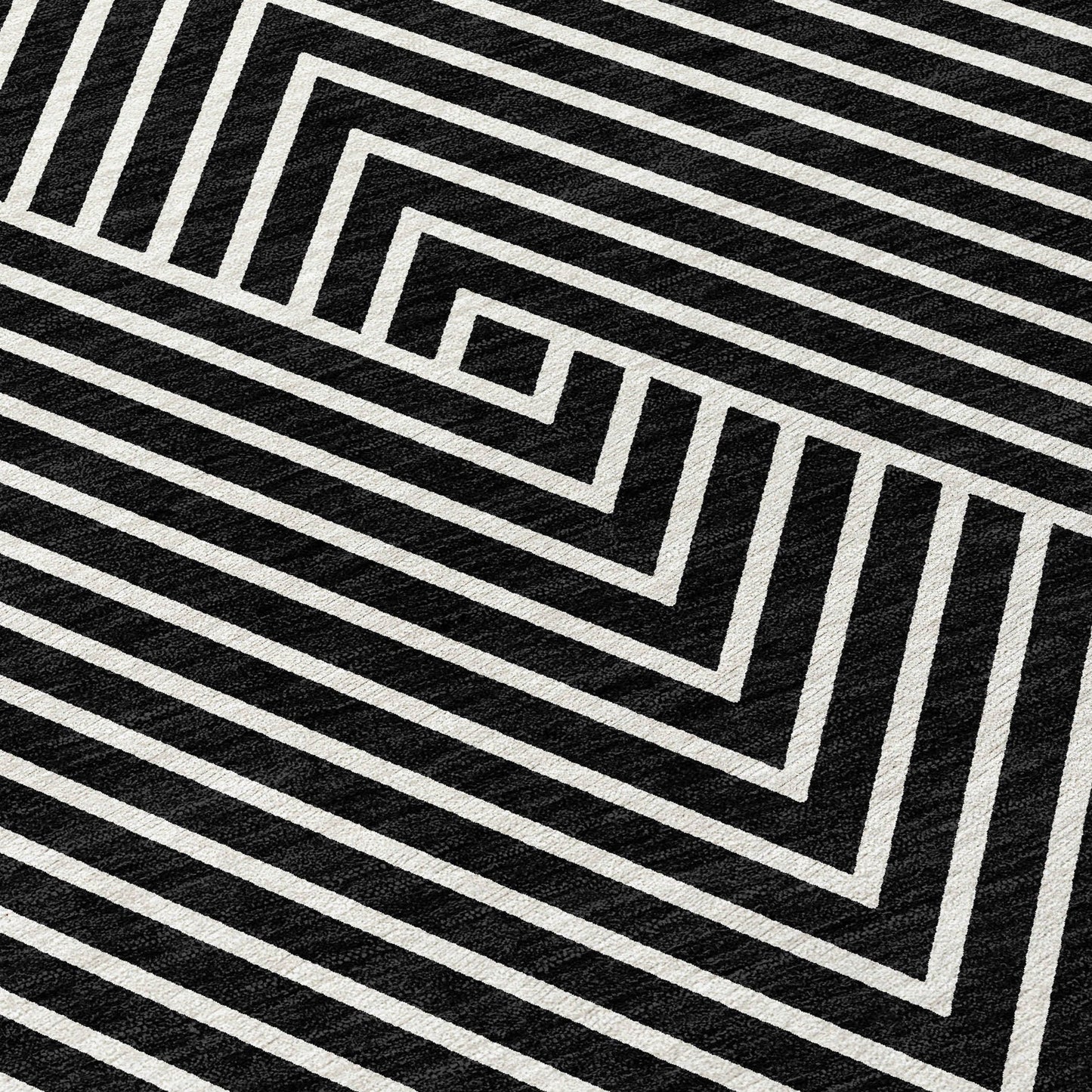 Tapis moderne Geo Chantille lavable en machine pour intérieur/extérieur